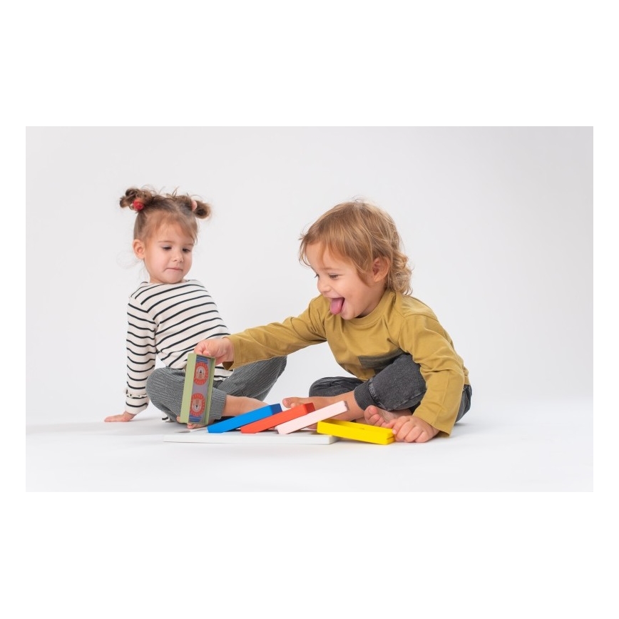 Taf Toys - Dominobrikker til børn 4-i-1 dyr