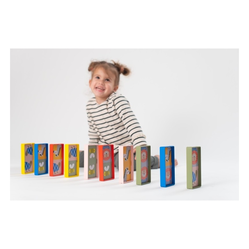 Taf Toys - Dominobrikker til børn 4-i-1 dyr