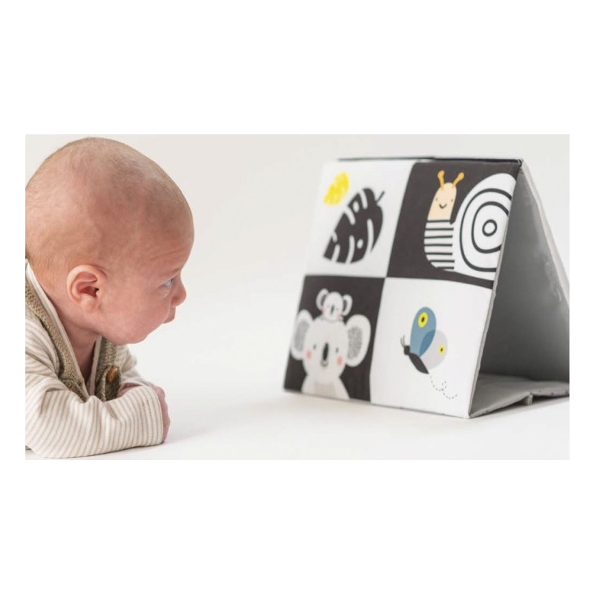Taf Toys - Stofbog med spejl sort