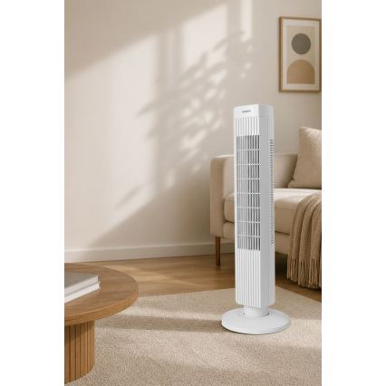 Tårnventilator 50 W/230 V 74,5 cm hvid