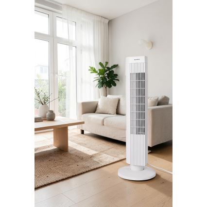 Tårnventilator 50 W/230 V 74,5 cm hvid