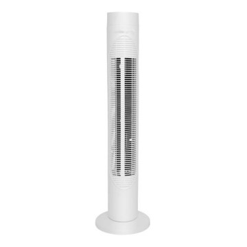 Tårnventilator 50W/230V 83 cm hvid + fjernbetjening
