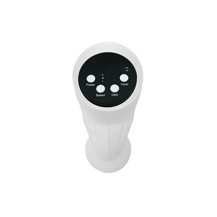 Tårnventilator 50W/230V 83 cm hvid + fjernbetjening