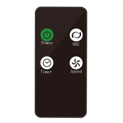 Tårnventilator 50W/230V 83 cm hvid + fjernbetjening