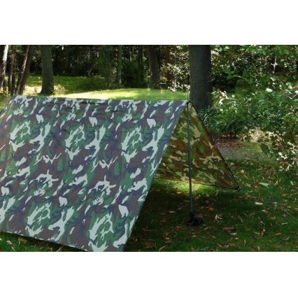 Tarp 2x3 m PU 2000 mm camouflage