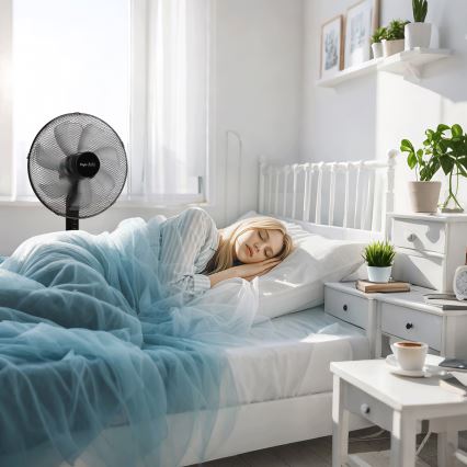 Taylor Swoden - Gulvventilator 50W/230V 122 cm sort