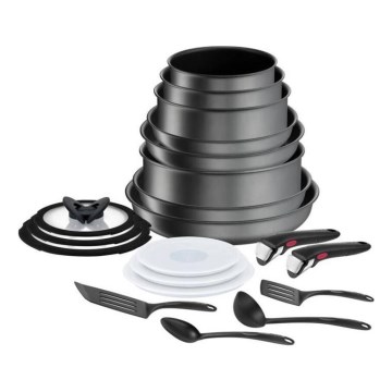 Tefal - 20-delt kogesæt INGENIO DAILY CHEF ON, sort