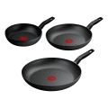 Tefal - 3-delt pandesæt DARK ESSENTIAL