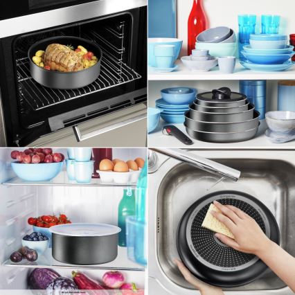 Tefal - 4-delers INGENIO XL FORCE gryde- og pannesæt