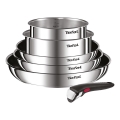 Tefal - 6 dele INGENIO COOK gryde- og pandesæt i rustfrit stål
