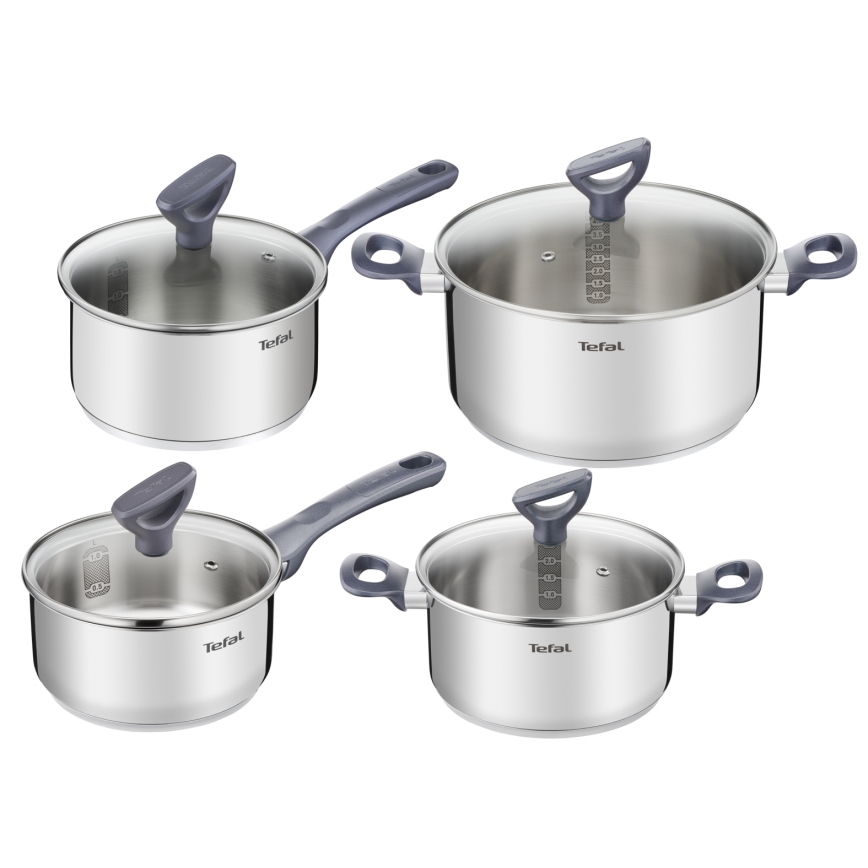Tefal - 8-delers gryde- og pandesæt DAILY COOK