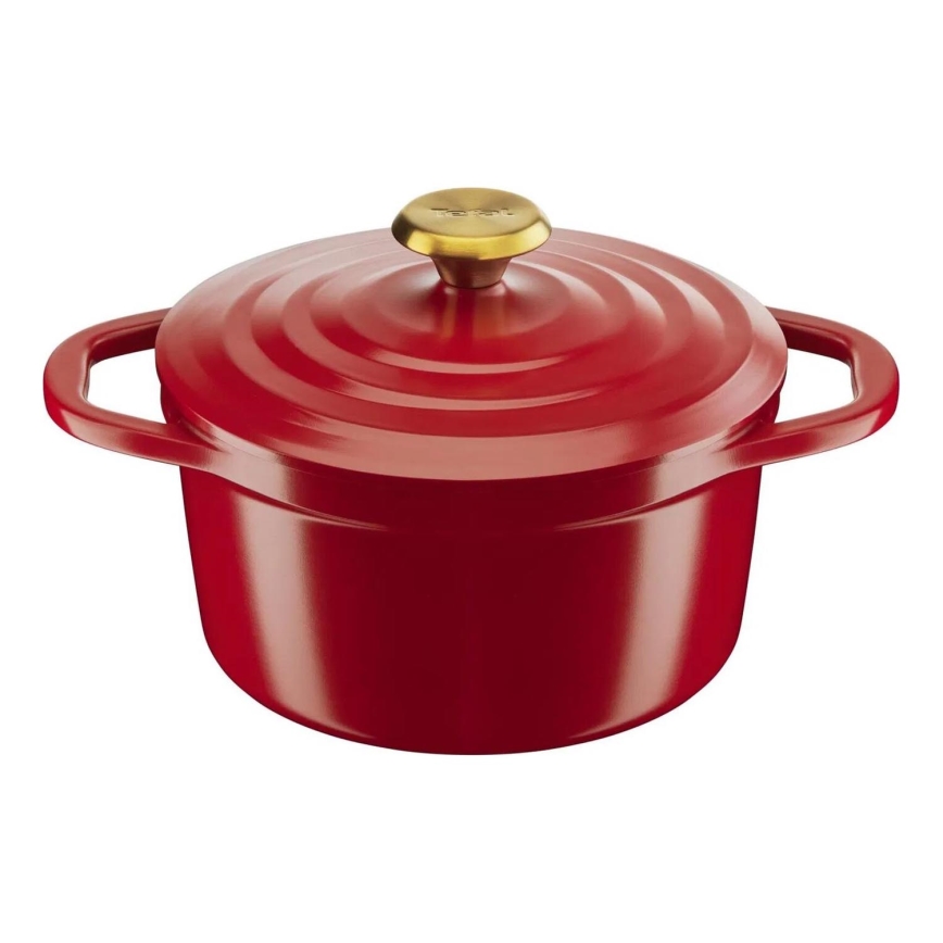 Tefal - AIR 20 cm Kasserolle med låg rød