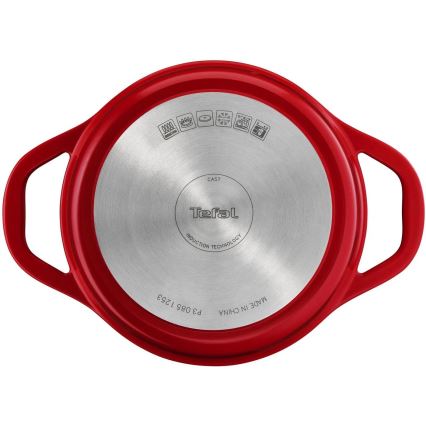 Tefal - AIR 20 cm Kasserolle med låg rød