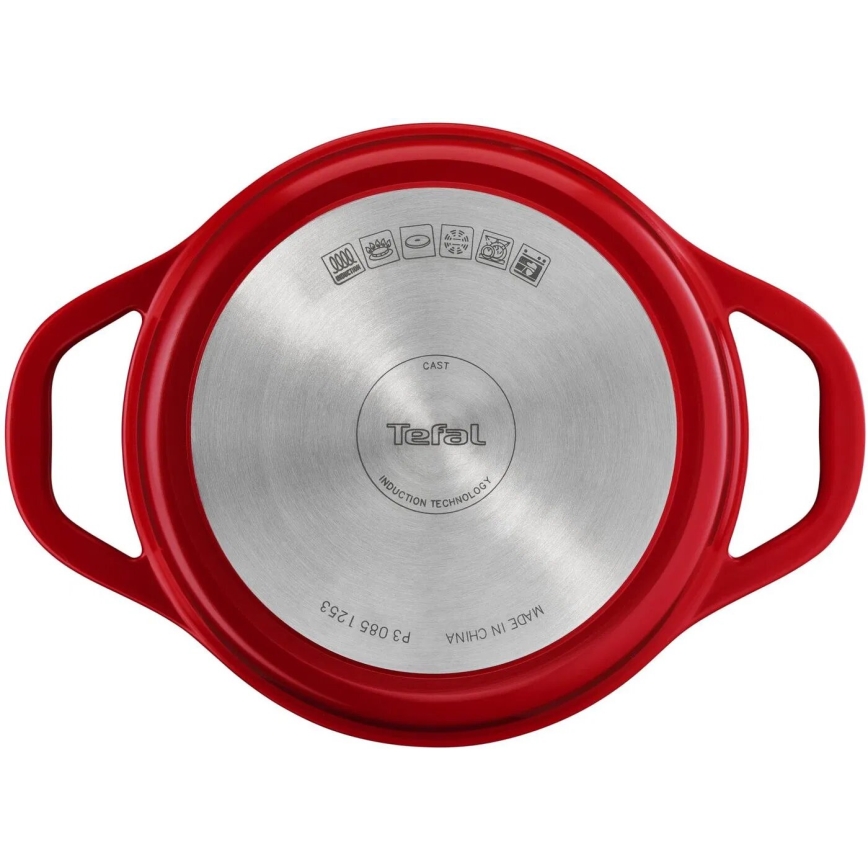 Tefal - AIR 20 cm Kasserolle med låg rød