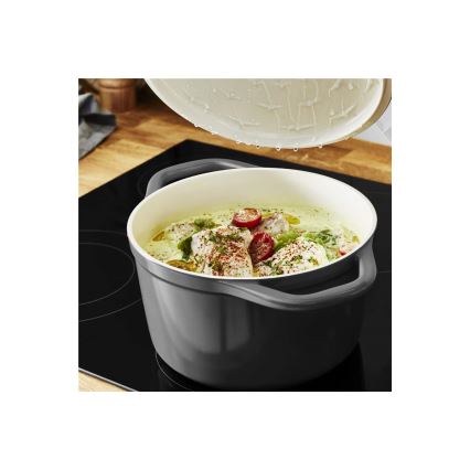 Tefal - Gryde med låg AIR 20 cm antracit