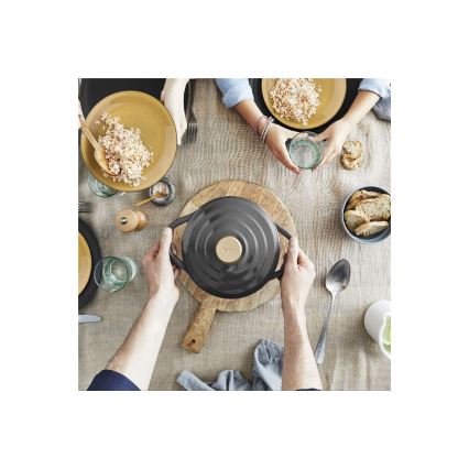 Tefal - Gryde med låg AIR 20 cm antracit