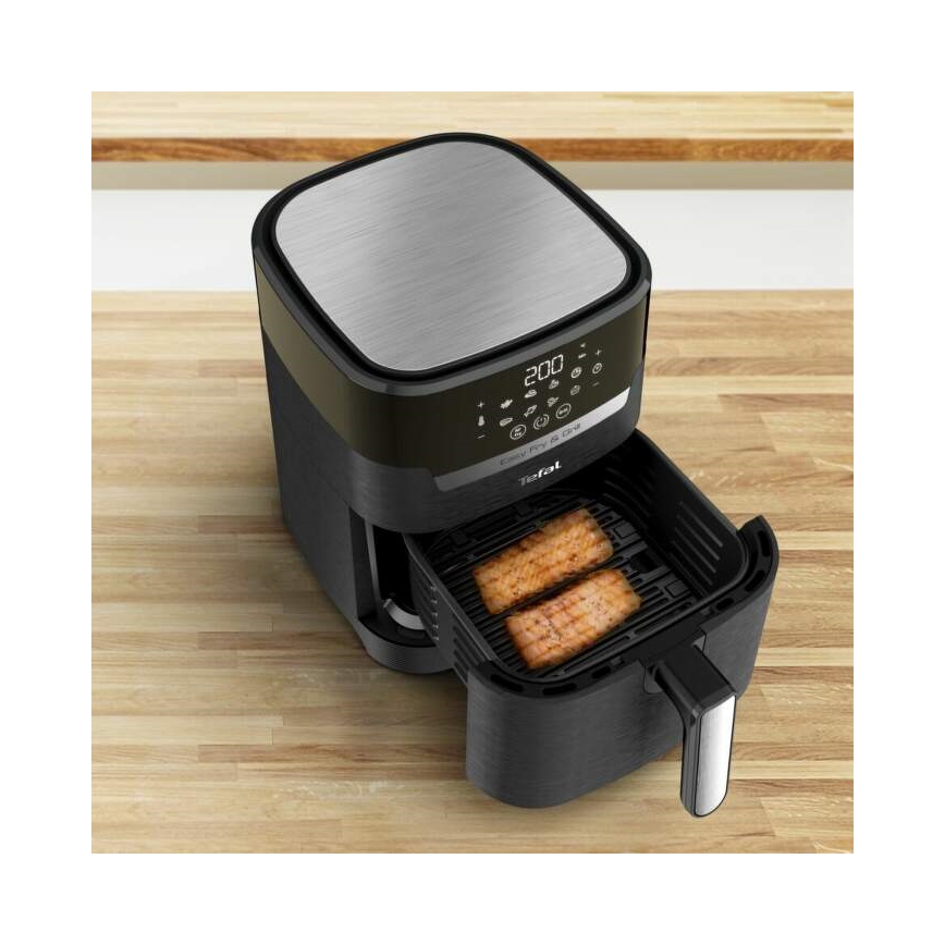 Tefal - Airfryer 4,2 l EASY FRY&GRILL 02.01.2001 1550W/230V sort