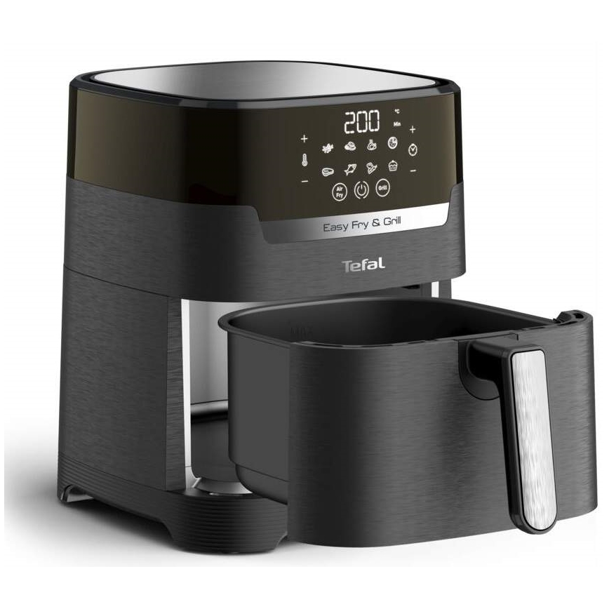 Tefal - Airfryer 4,2 l EASY FRY&GRILL 02.01.2001 1550W/230V sort