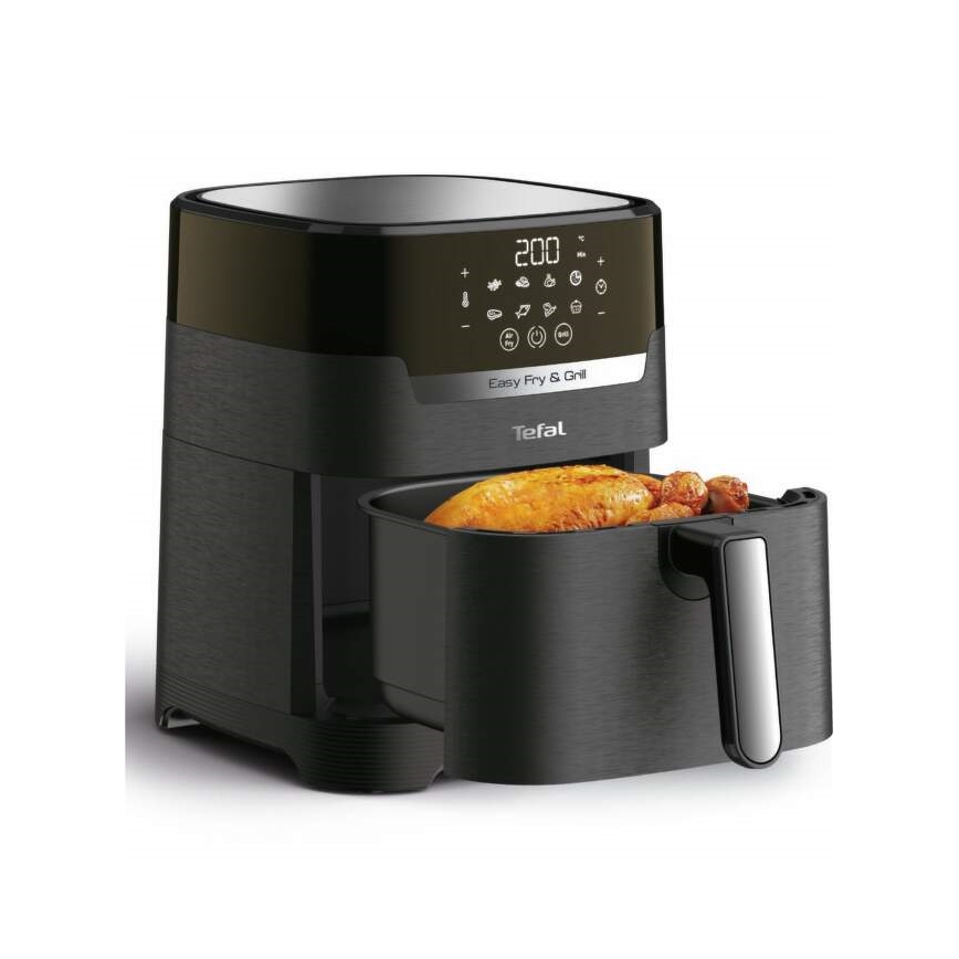 Tefal - Airfryer 4,2 l EASY FRY&GRILL 02.01.2001 1550W/230V sort