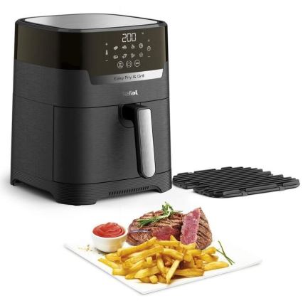 Tefal - Airfryer 4,2 l EASY FRY&GRILL 02.01.2001 1550W/230V sort