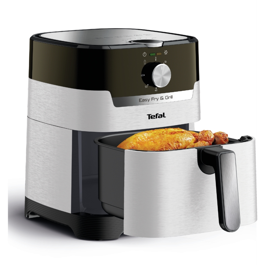 Tefal - Airfryer 4,2 l EASY FRY&GRILL 2-i-1 1550W/230V rustfrit stål