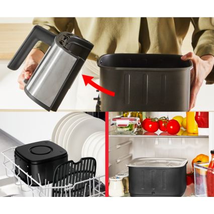 Tefal - Airfryer 5 l EASY FRY SILENCE 10v1 1400-1670W/230V