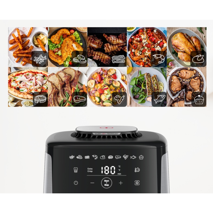 Tefal - Airfryer 5 l EASY FRY SILENCE 10v1 1400-1670W/230V