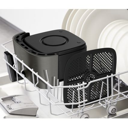 Tefal - Airfryer 5 l EASY FRY SILENCE COAL 1400-1670W/230V