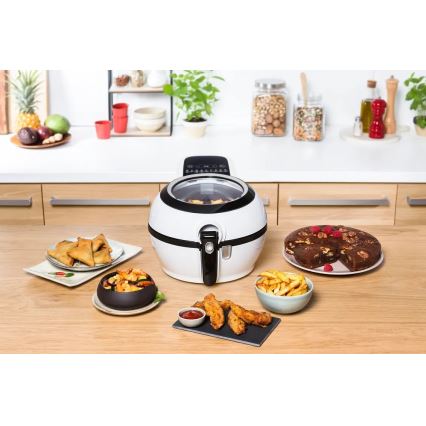 Tefal - Airfryer ACTIFRY GENIUS DUAL MOTION 1,2l 1350W/230V hvid