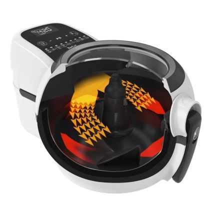 Tefal - Airfryer ACTIFRY GENIUS DUAL MOTION 1,2l 1350W/230V hvid