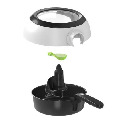 Tefal - Airfryer ACTIFRY GENIUS DUAL MOTION 1,2l 1350W/230V hvid