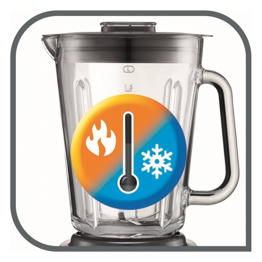 Tefal - Blender 2 l PERFECTMIX+ 1200W/230V mat krom/sort