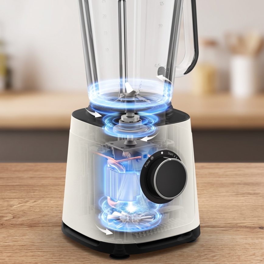Tefal - Bordblender 2 l PERFECTMIX ESSENTIAL 1200W/230V hvid