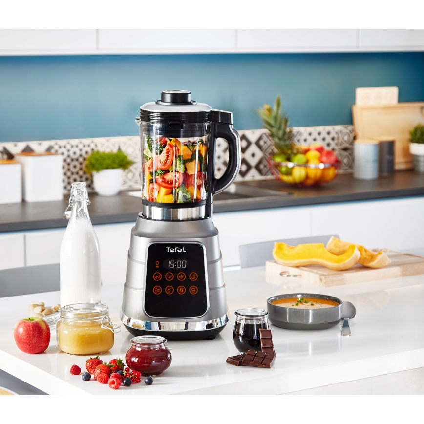 Tefal - Bordblender til madlavning HIGH SPEED ULTRABLEND BOOST 1300W/230V grå
