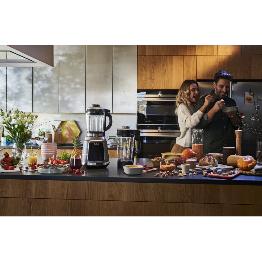 Tefal - Bordblender til madlavning HIGH SPEED ULTRABLEND BOOST 1300W/230V grå