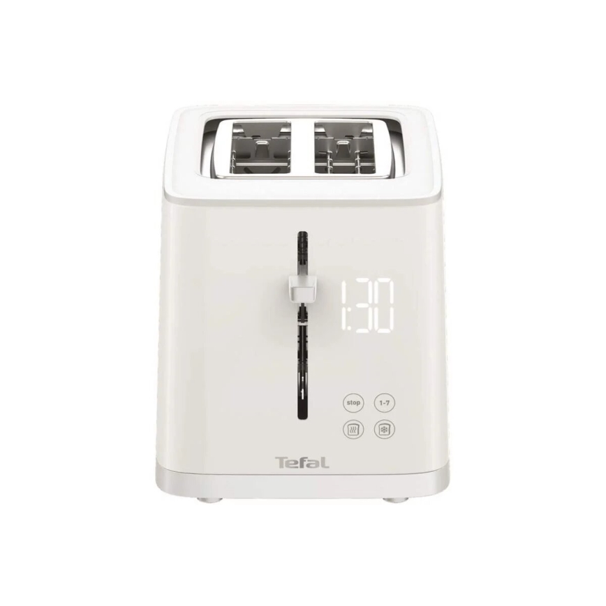 Tefal - Brødrister med 2 åbninger SENSE 850W/230V hvid