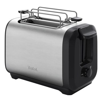 Tefal - Brødrister med 2 åbninger SUBITO 1300W/230V sort/rustfri