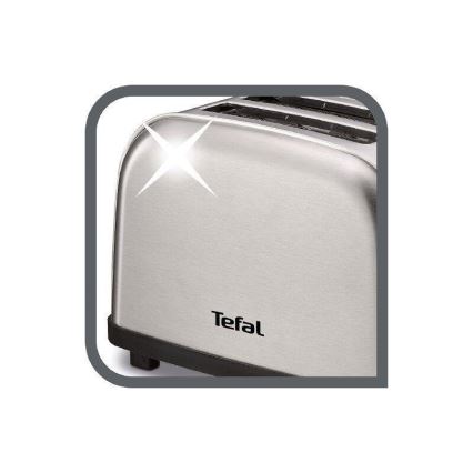 Tefal - Brødrister med 2 åbninger ULTRA MINI 700W/230V mat krom