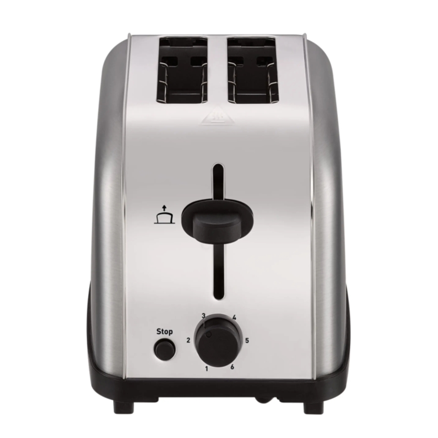 Tefal - Brødrister med 2 åbninger ULTRA MINI 700W/230V mat krom