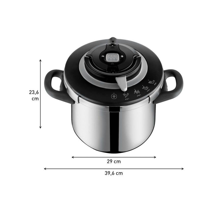 Tefal - Trykkoger 8 l CLIPSO+ CHEF rustfrit stål