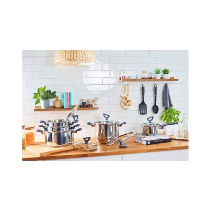 Tefal - Grydesæt 10 dele DAILY COOK rustfrit stål