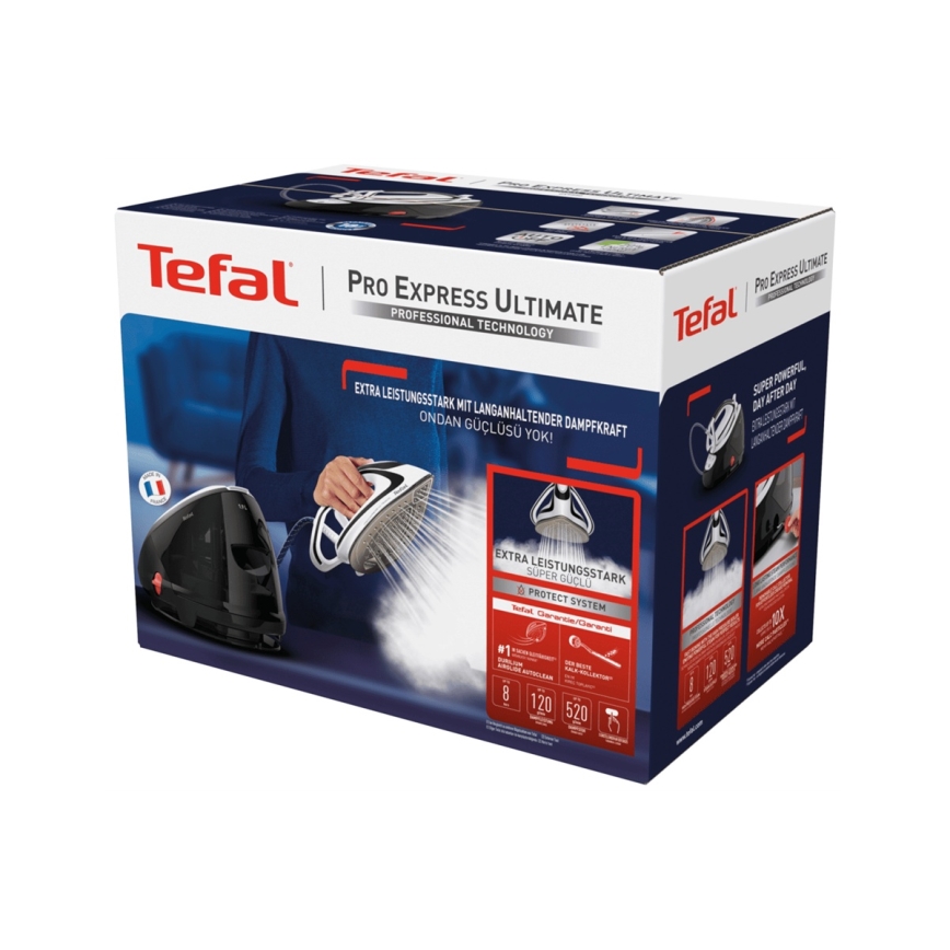 Tefal - Dampgenerator EXPREEE ULTIMATE 2600W/230V sort/hvid