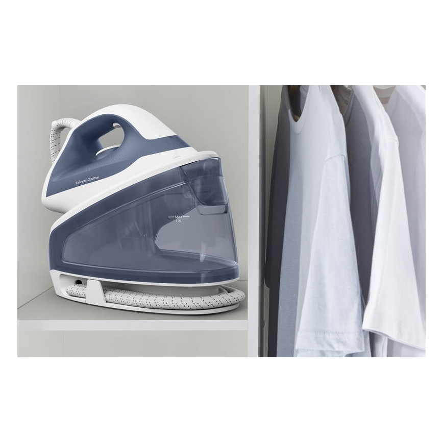 Tefal - Dampgenerator EXPRESS OPTIMAL 2200W/230V blå
