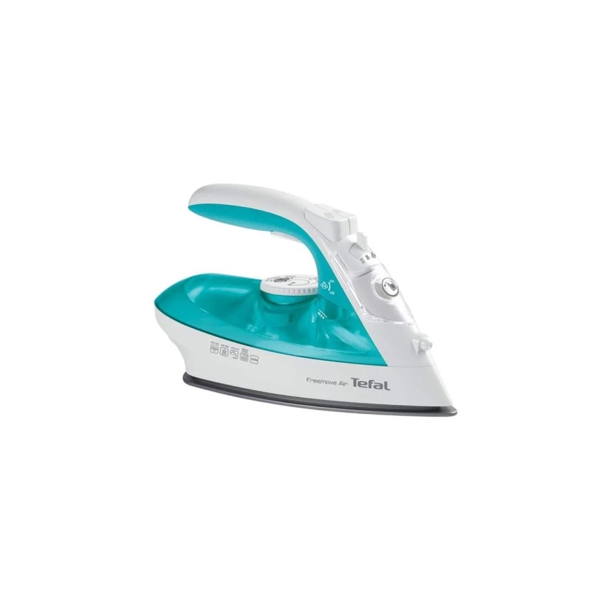 Tefal - Dampstrygejern FREEMOVE AIR 2400W/230V hvid/turkis