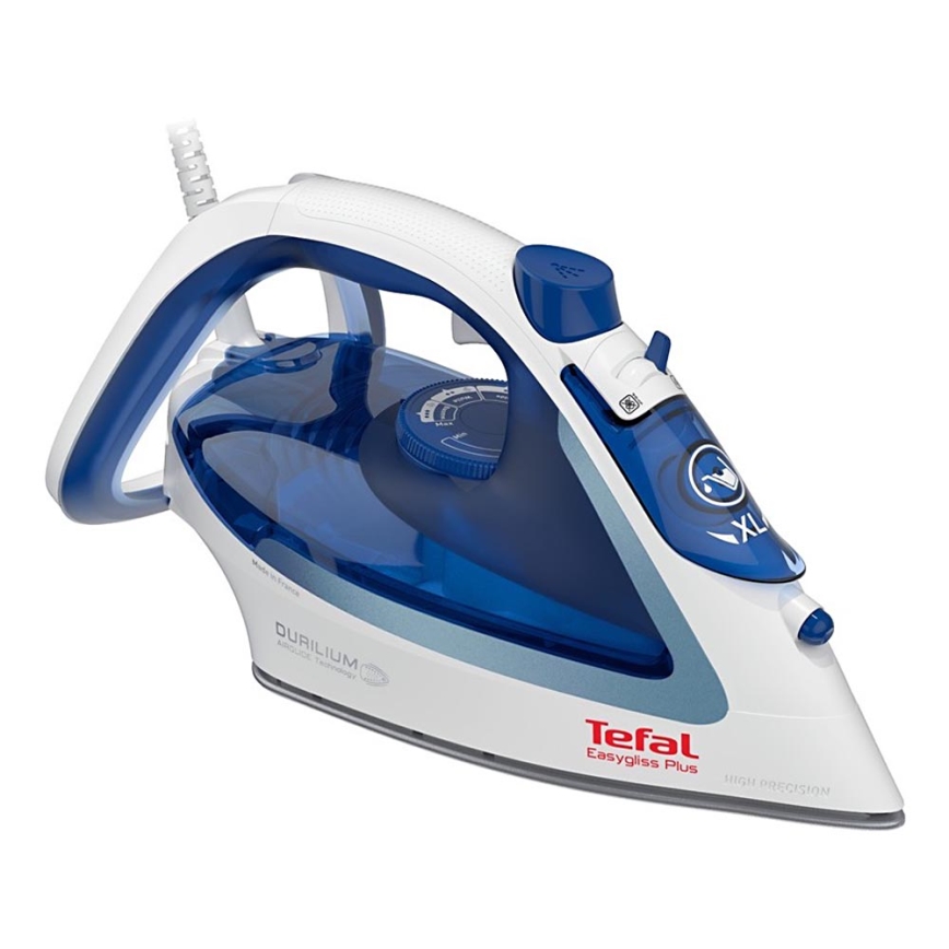 Tefal - Dampstrygejern STEAM IRONS EASYGLISS 2500W/230V hvid/blå