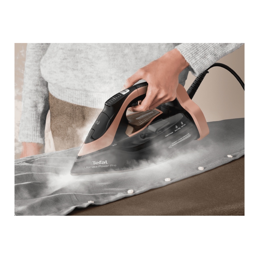 Tefal - Dampstrygejern ULTIMATE POWER 3200W/230V kobber/sort