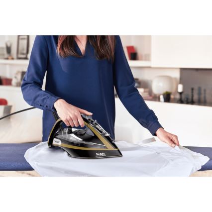 Tefal - Dampstrygejern ULTIMATE PURE 3000W/230V guldfarvet/sort