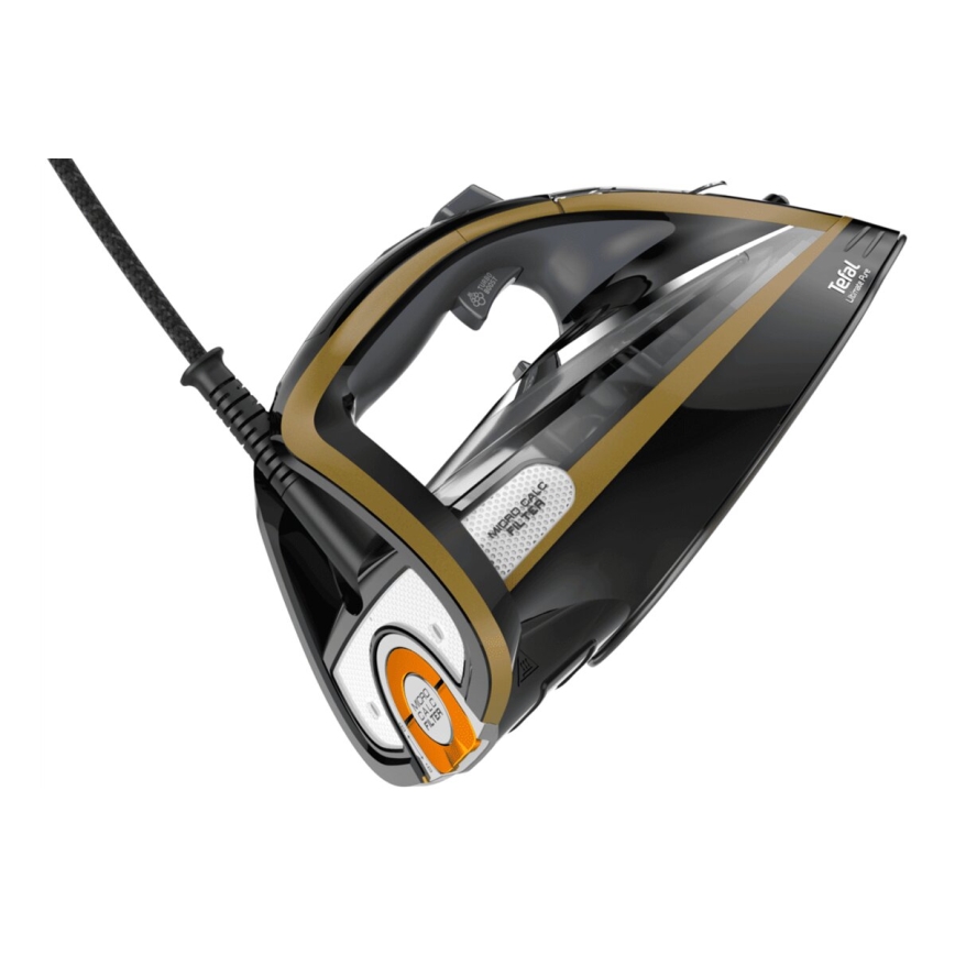 Tefal - Dampstrygejern ULTIMATE PURE 3000W/230V guldfarvet/sort