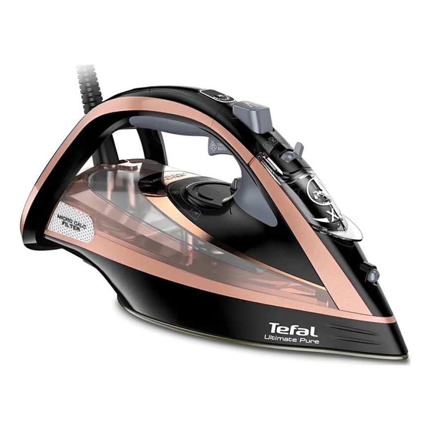 Tefal - Dampstrygejern ULTIMATE PURE 3000W/230V kobber/sort