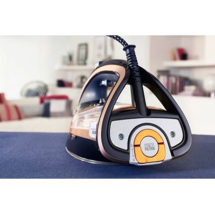 Tefal - Dampstrygejern ULTIMATE PURE 3000W/230V kobber/sort
